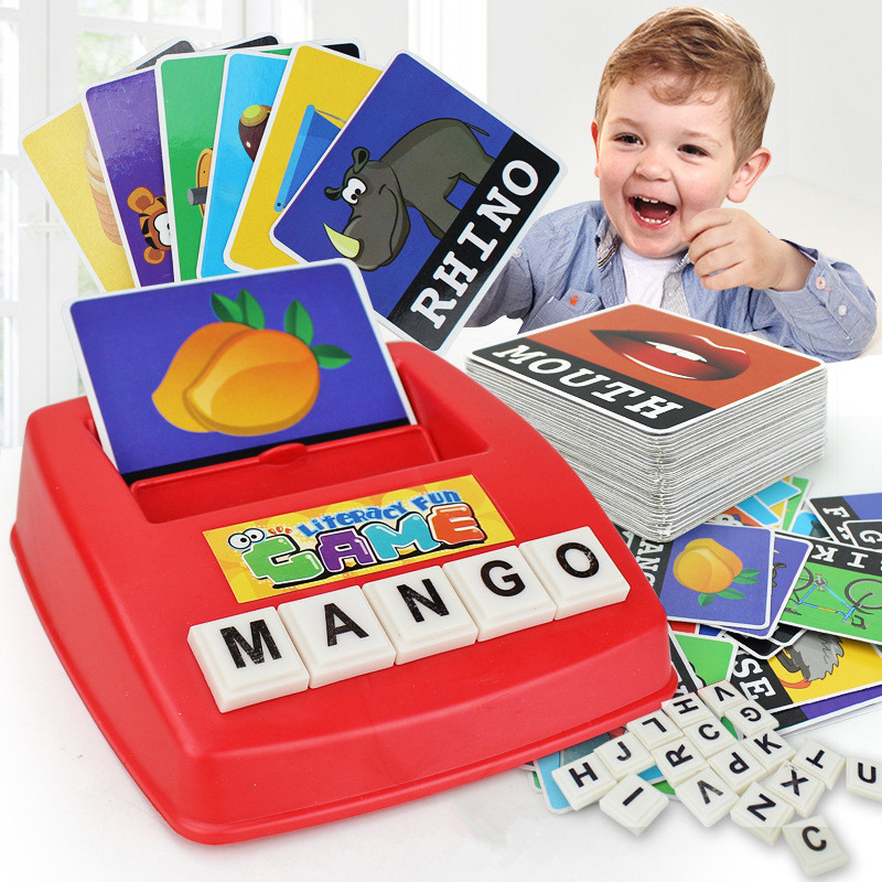 Kids Educational Games Learn English - ของเล่นเด็กตัวอักษรการสะกดภาษาอังกฤษเกมการเรียนรู้ของเล่นเพื่อการศึกษาเด็กการสอน Juguetes DS19