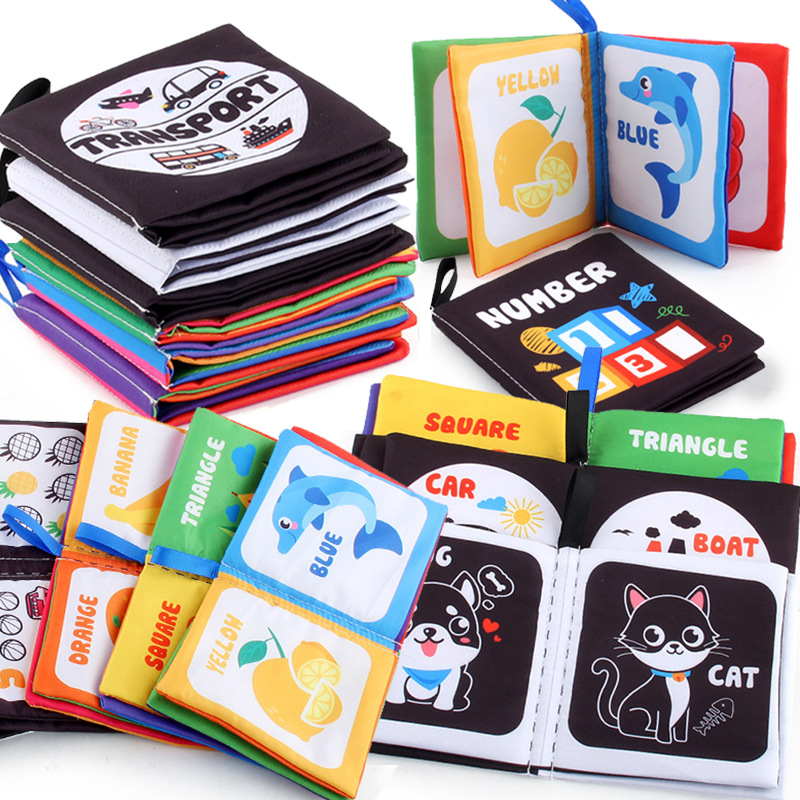Kids Education Books - หนังสือผ้าสำหรับทารกแรกเกิด0-12เดือนหนังสือ3D นิ่มสำหรับเด็กรูปสัตว์ของเล่นเพื่อการเรียนรู้แบบมอนเตสซอรี่สำหรับเด็กของขวัญ
