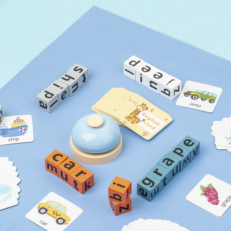 Kids Educational Games Learn English - สร้างสรรค์ไม้สะกดคําของเล่นตัวอักษรความรู้ความเข้าใจท้าทายหน่วยความจําภาษาอังกฤษ Word เกมการเรียนรู้ของเล่นเพื่อการศึกษาเด็ก