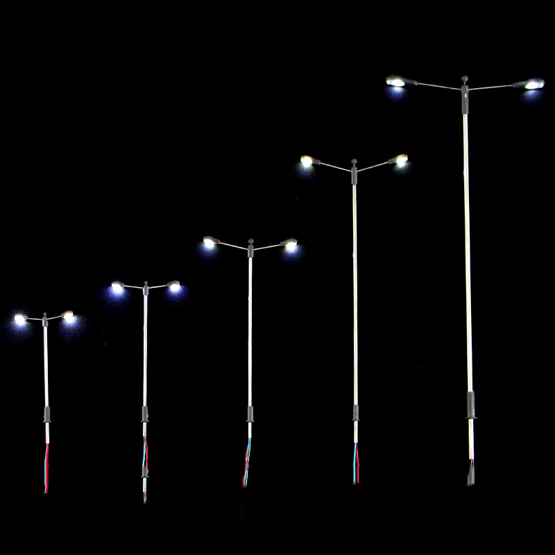 Kingdom Kids Education - 10PCS LED Street Light ชุดสําหรับเด็กรุ่นอาคาร HO