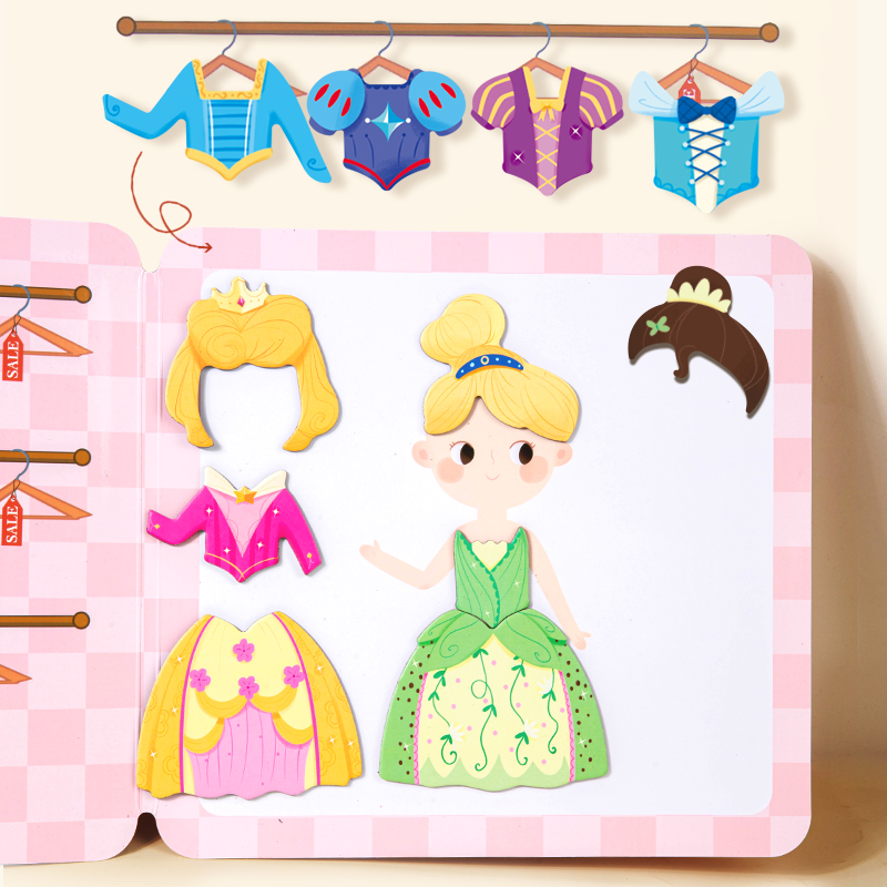 Kids Education Books - เด็ก Magnetic Quiet Book ของเล่นแม่เหล็กจิ๊กซอว์ปริศนาการศึกษาของเล่นทําด้วยมือ DIY