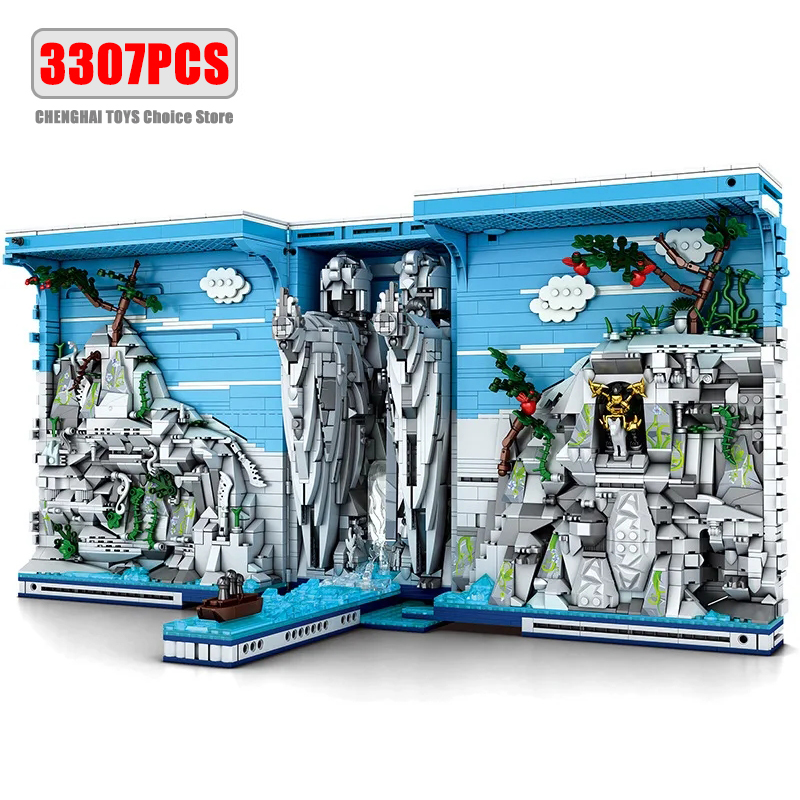 Kingdom Kids Education - 3307 ชิ้น บล็อกตัวต่อรูปทรงประติมากรรมหินเทพ รูปแบบภูมิทัศน์ชื่อดัง ของเล่นเสริมพัฒนาการสำหรับเด็ก ของขวัญวันหยุด