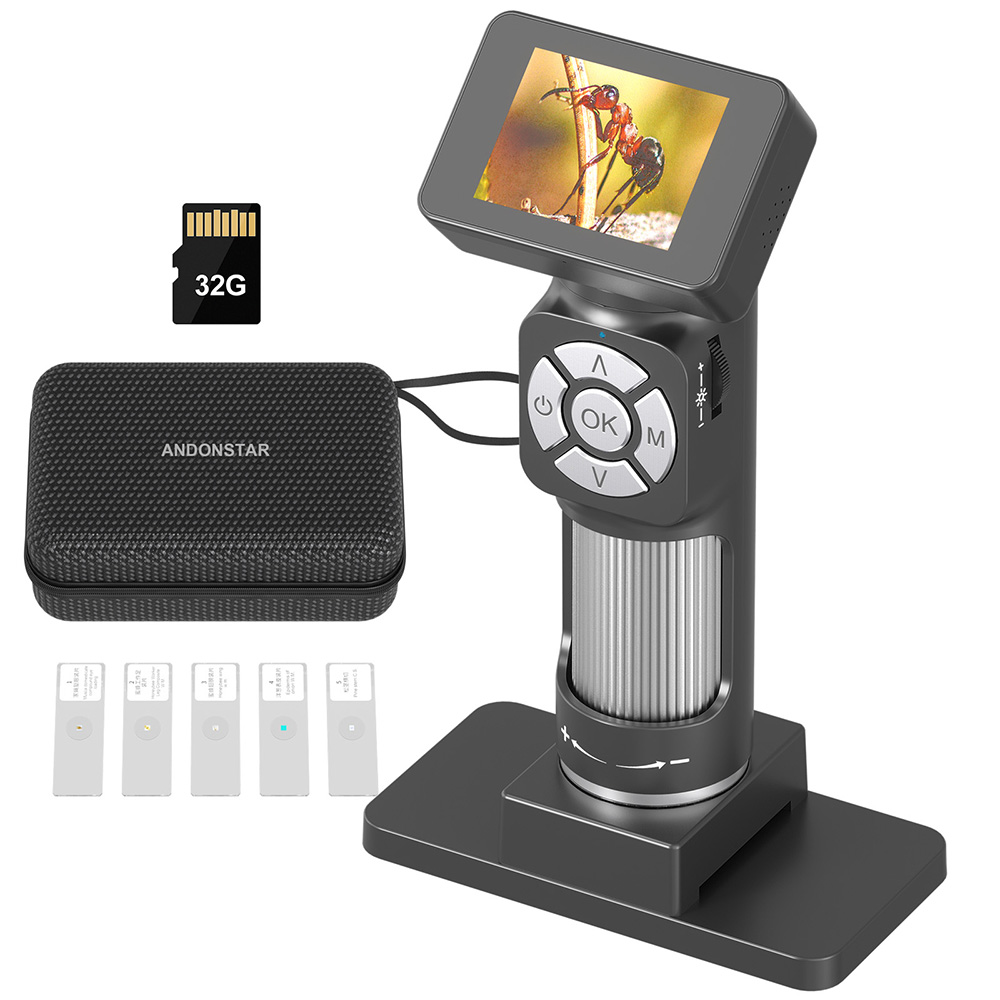Education Kids Definition - Andonstar กล้องจุลทรรศน์ดิจิทัลสำหรับเด็กแบบ USB 50x-500x ใหม่ AD112