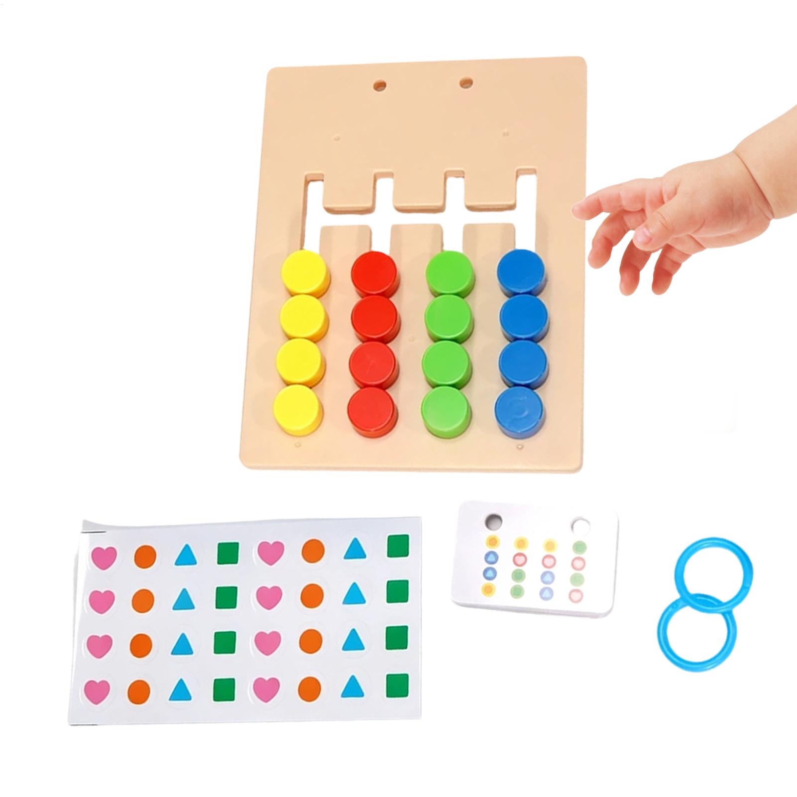 Kids Educational Game 2 - เกมสะกดคำ 2-in-1 ของเล่นไม้เสริมพัฒนาการแบบอินเทอร์แอคทีฟ ของเล่นตัวอักษร เกมปริศนาคณิตศาสตร์สำหรับเด็กอายุ 4-8