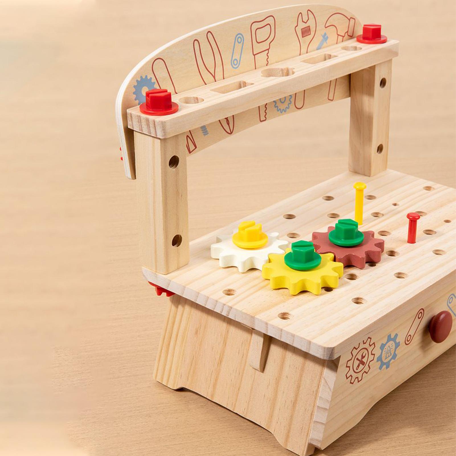 Kids Education Tools - ชุดเครื่องมือเด็ก ชุดเครื่องมือน็อตและสลักเกลียวสำหรับเด็ก ของเล่นเสริมพัฒนาการสำหรับเด็กก่อนวัยเรียน เด็กชาย เด็กหญิง ของขวัญวันหยุด