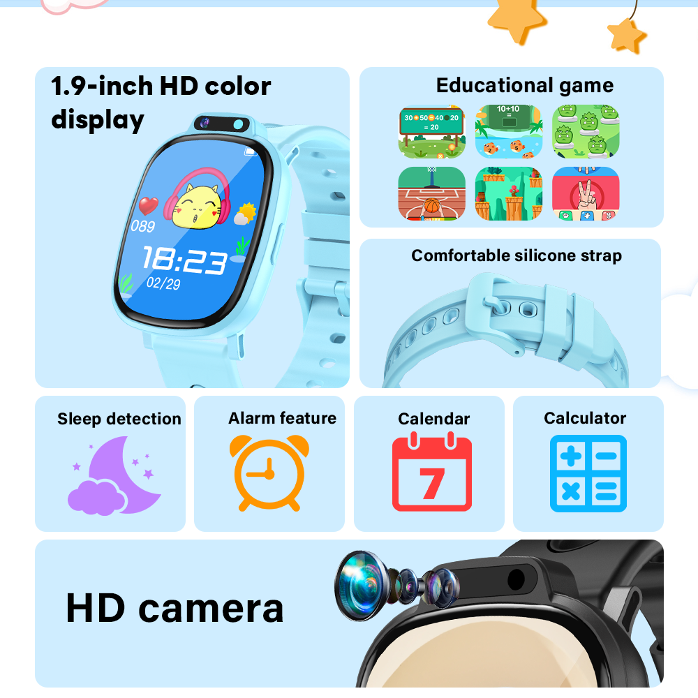 LAXASFIT สมาร์ทวอทช์สำหรับเด็ก - Kids Education Calculator บทวิจารณ์และราคา