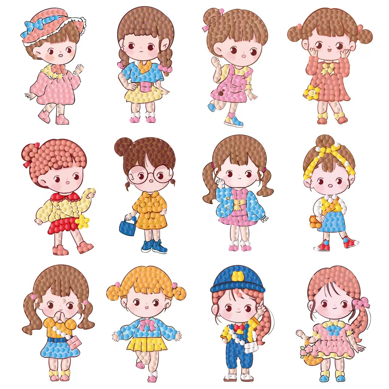 สติกเกอร์เพชร 5 มิติ ลายการ์ตู - Kingdom Kids Education บทวิจารณ์และราคา