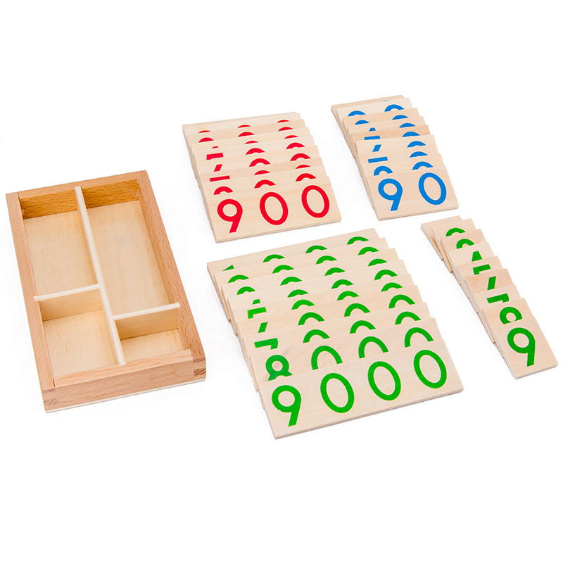 ไม้ตัวเลขการ์ด 1-9000 Montesso - Multiplication Table Mat บทวิจารณ์และราคา