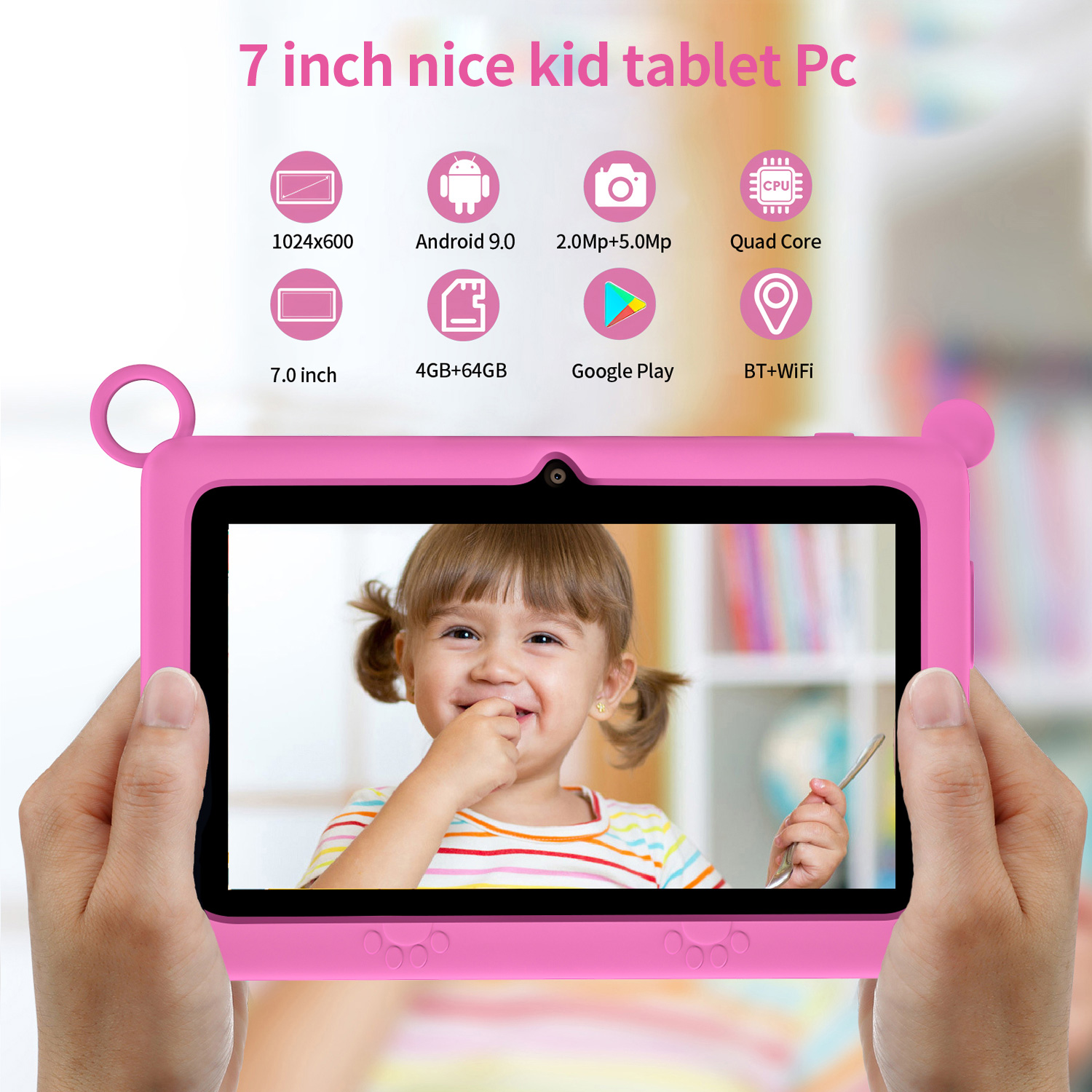 BDF แท็บเล็ตสำหรับเด็กใหม่ 7 น - Kids Educational Games Learn English บทวิจารณ์และราคา