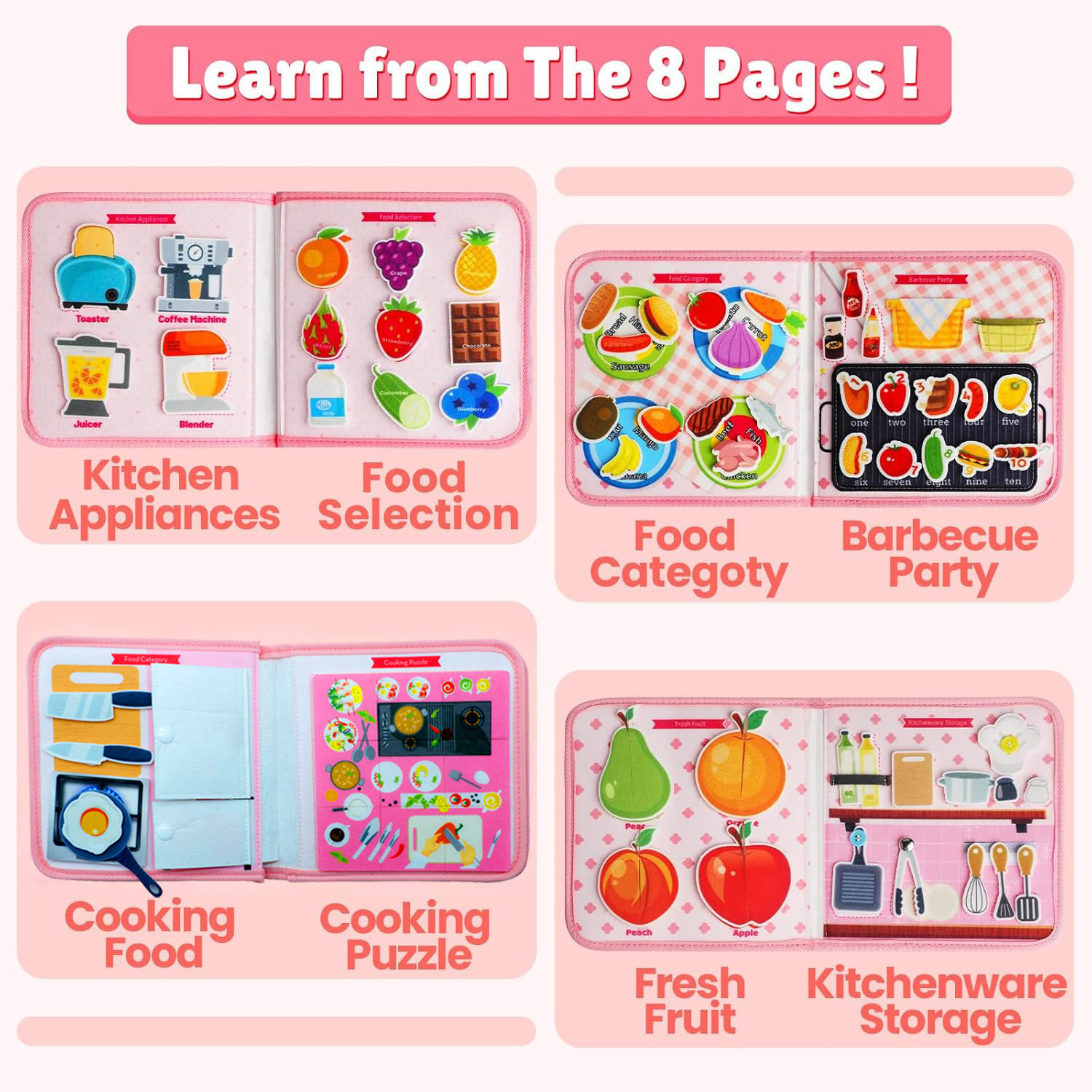 เด็กวัยหัดเดิน Busy Board Mont - Kids Education Books บทวิจารณ์และราคา