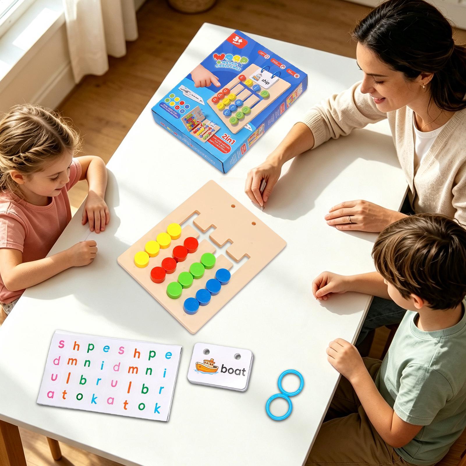 เกมสะกดคำ 2-in-1 ของเล่นไม้เสร - Kids Educational Game 2 บทวิจารณ์และราคา
