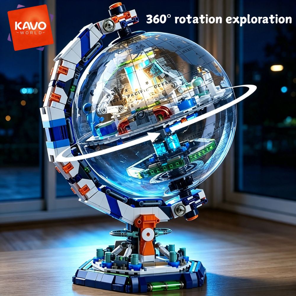 ชุดตัวต่อสถานีอวกาศ KAVOWORLD  - Globe Interactive Light บทวิจารณ์และราคา