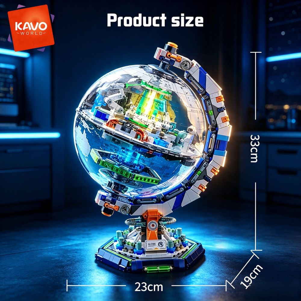 ชุดตัวต่อสถานีอวกาศ KAVOWORLD  - Globe Interactive Light บทวิจารณ์และราคา