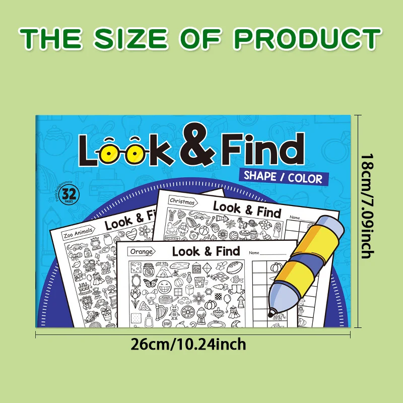 หนังสือกิจกรรมค้นหาของเล่นสำหร - Kids Education Books บทวิจารณ์และราคา