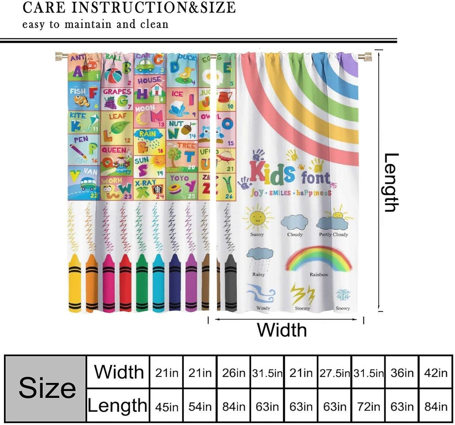 ผ้าม่านเด็ก ลายการ์ตูนสัตว์หลา - Kids Education In Japan บทวิจารณ์และราคา